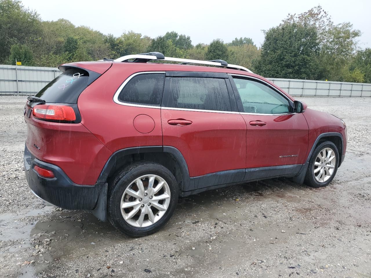 2015 Jeep Cherokee Limited red suv flexible 1C4PJLDS5FW554343 photo #4