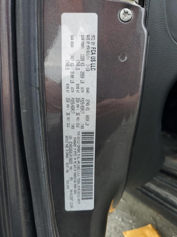 2018 Dodge Grand Caravan Se VIN: 2C4RDGBG8JR198929 Lot: 69957565