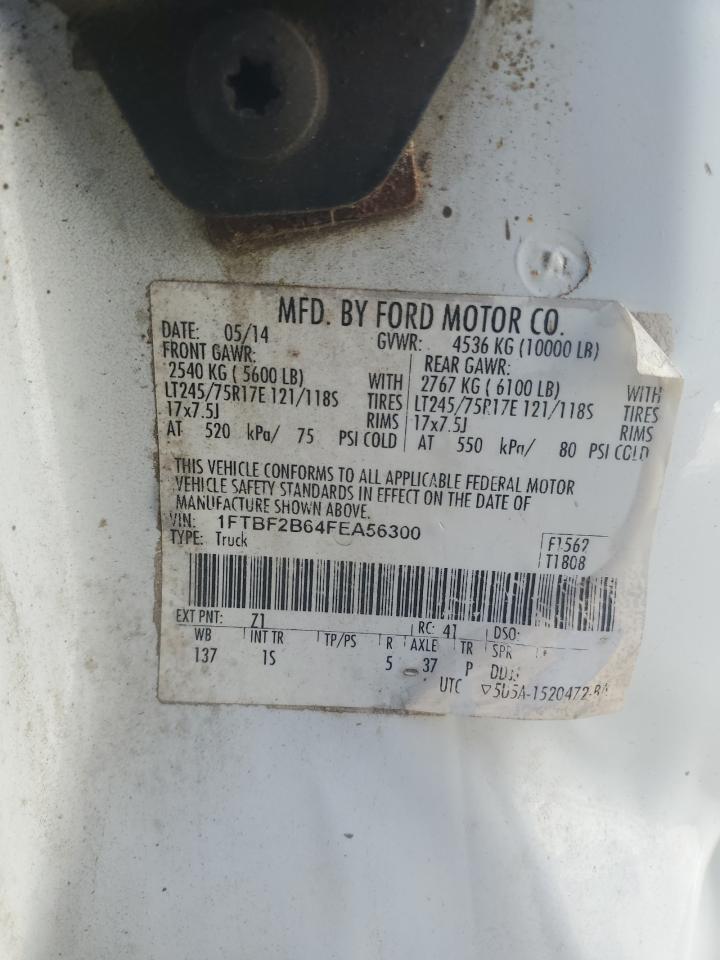 2015 Ford F250 Super Duty VIN: 1FTBF2B64FEA56300 Lot: 68906685