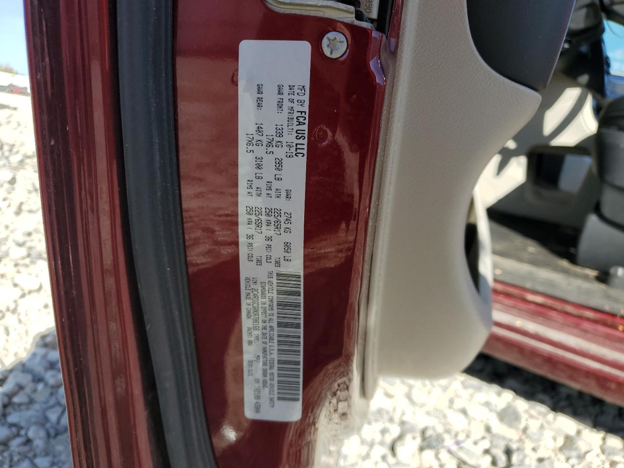 2019 Dodge Grand Caravan Sxt VIN: 2C4RDGCG0KR788168 Lot: 81932135