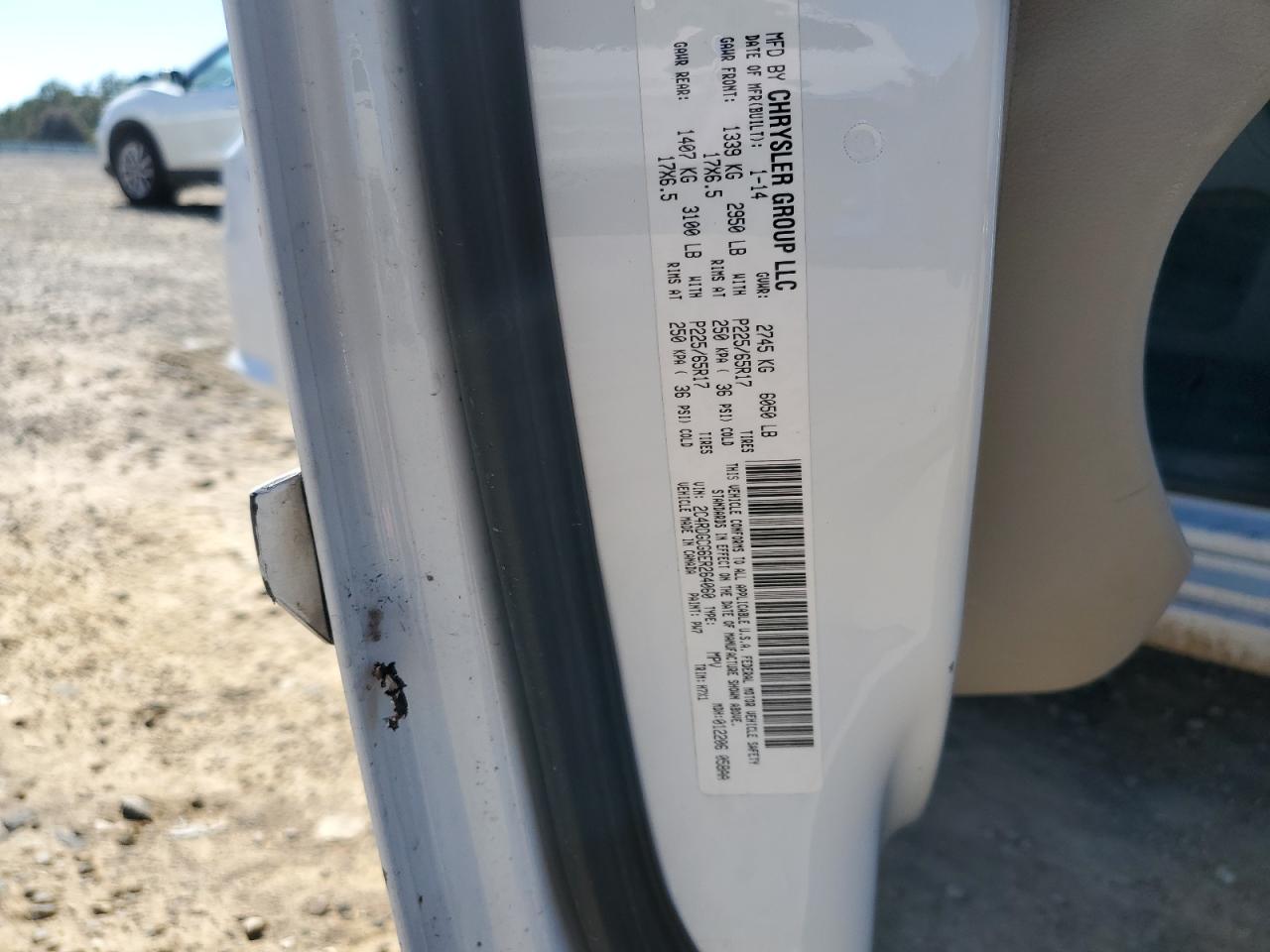 2014 Dodge Grand Caravan Sxt VIN: 2C4RDGCG6ER264060 Lot: 87411135