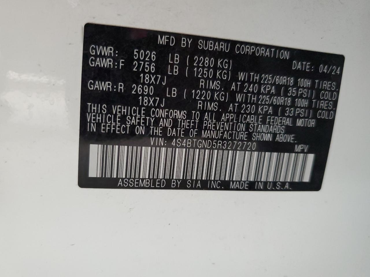 2016 Subaru Outback Limited Xt VIN: 4S4BTGND5R3272720 Lot: 85653675