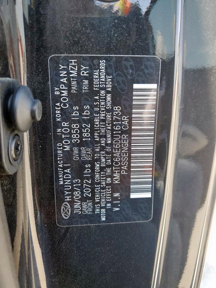 2013 Hyundai Veloster Turbo VIN: KMHTC6AE6DU161738 Lot: 85940505