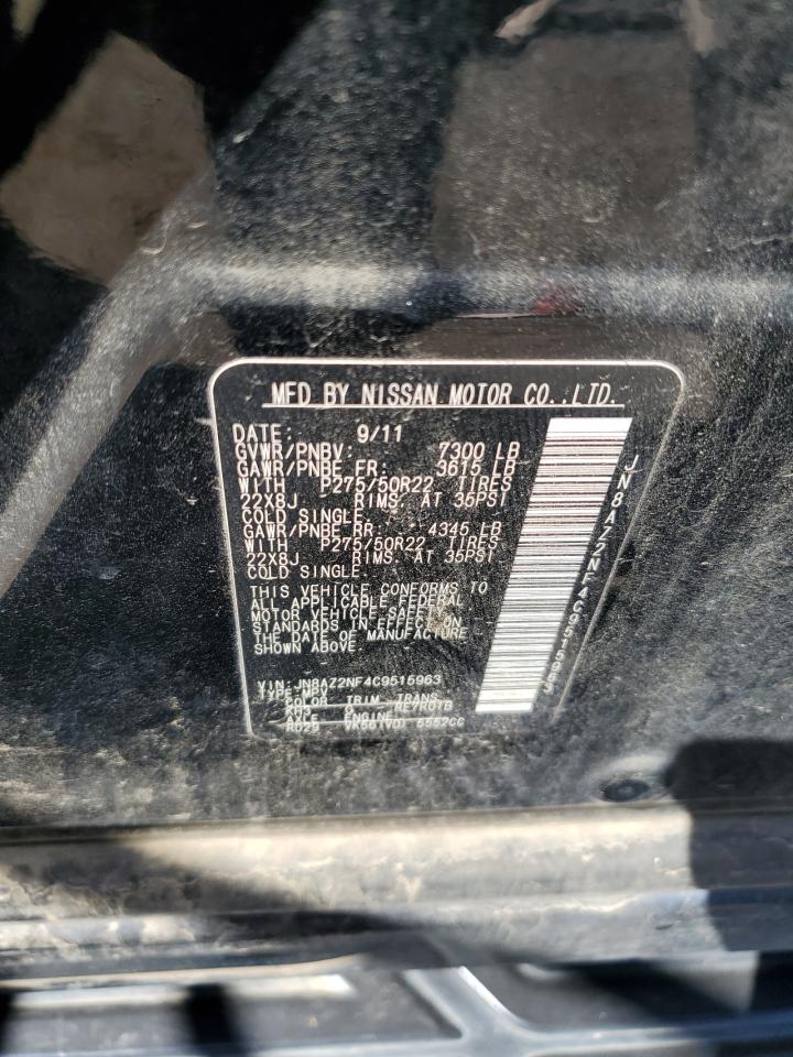 2012 Infiniti Qx56 VIN: JN8AZ2NF4C9515963 Lot: 84260405