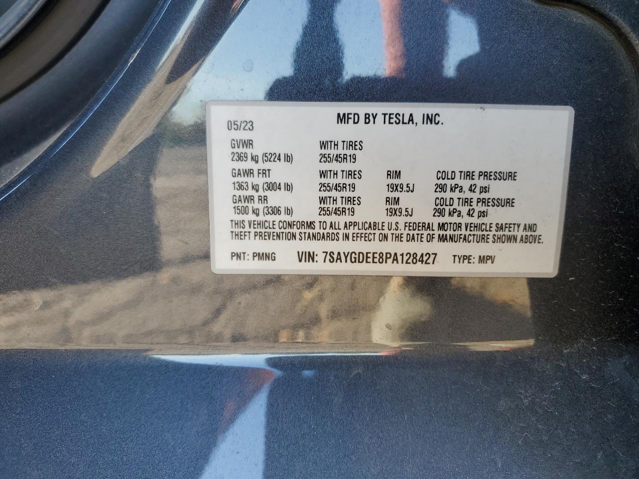 2023 Tesla Model Y VIN: 7SAYGDEE8PA128427 Lot: 84264955