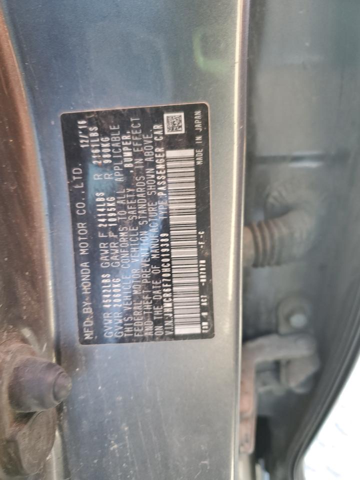 2017 Honda Accord Touring Hybrid VIN: JHMCR6F70HC019389 Lot: 84570755