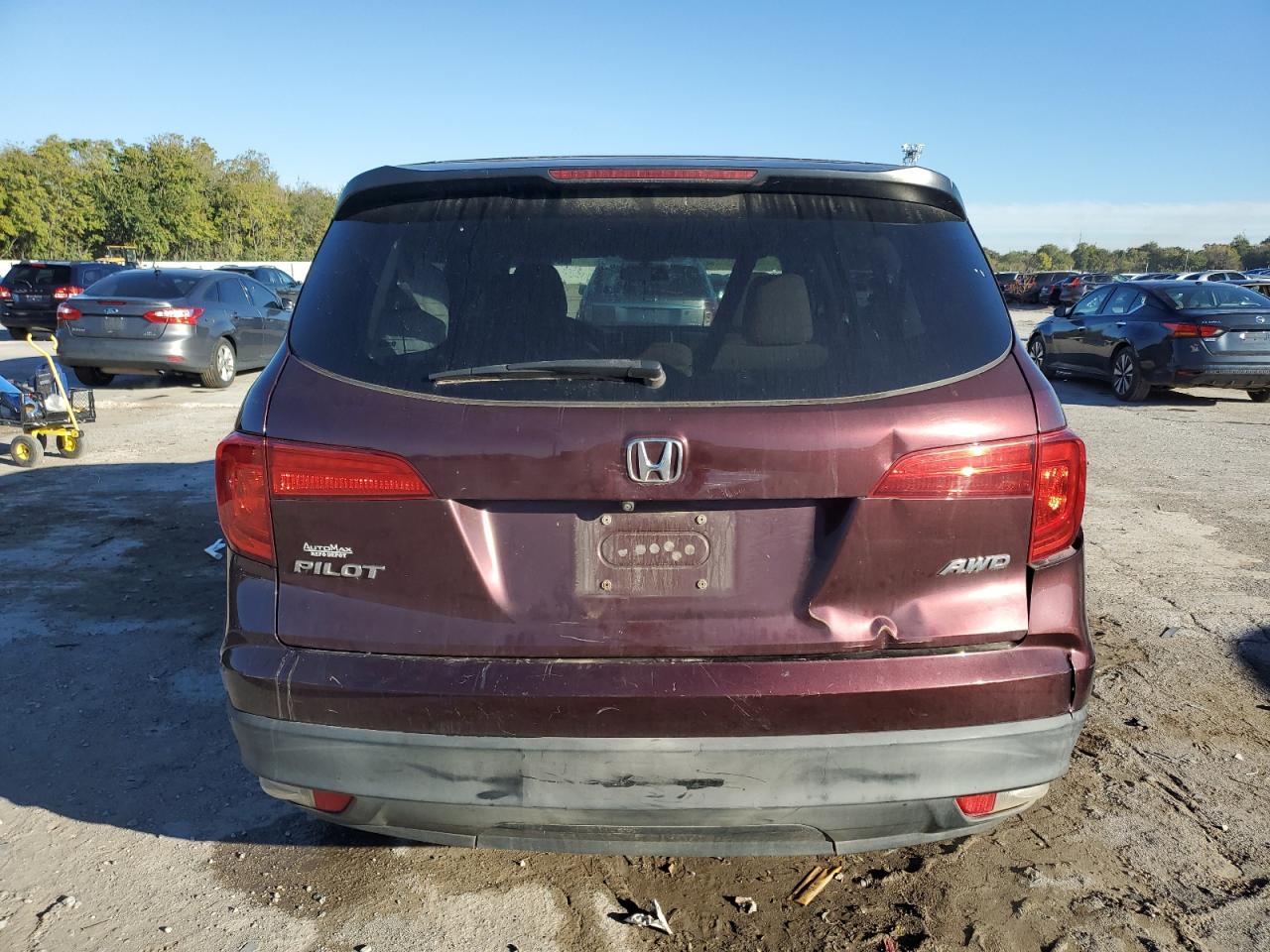 2016 Honda Pilot Lx VIN: 5FNYF6H12GB007027 Lot: 90627105