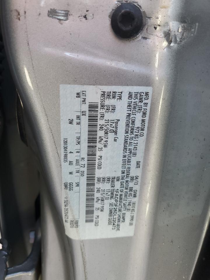 2013 Ford Focus Se VIN: 1FADP3F26DL320473 Lot: 84482635