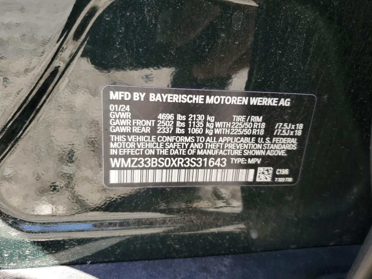 2024 Mini Cooper Jcw Countryman All4 VIN: WMZ33BS0XR3S31643 Lot: 86231945