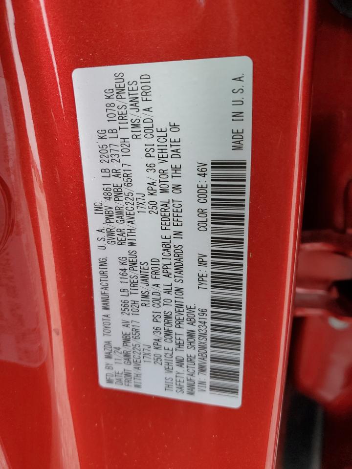 2025 Mazda Cx-50 Premium VIN: 7MMVABDMXSN334196 Lot: 89694465