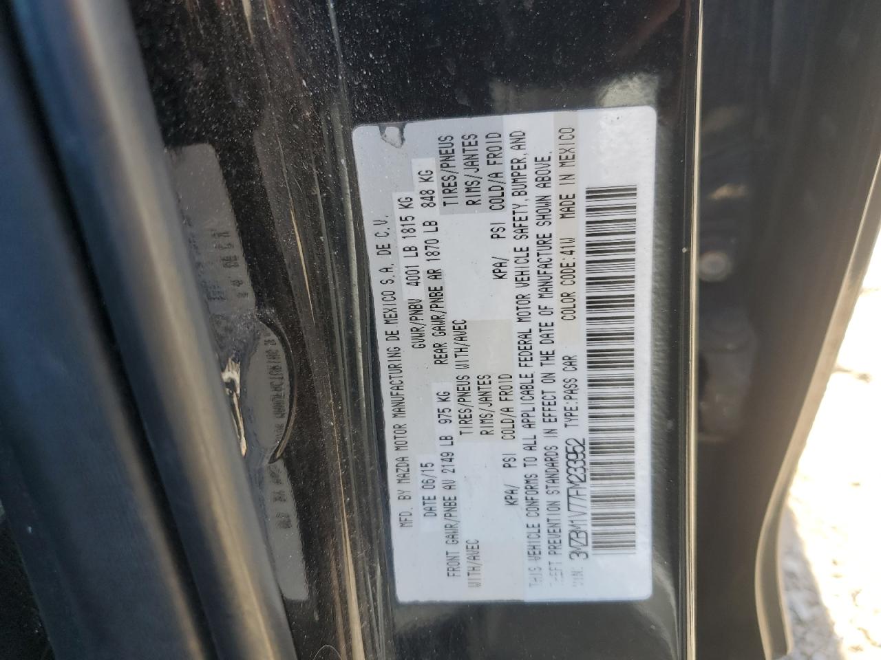 2015 Mazda 3 Touring VIN: 3MZBM1V77FM233952 Lot: 86654475