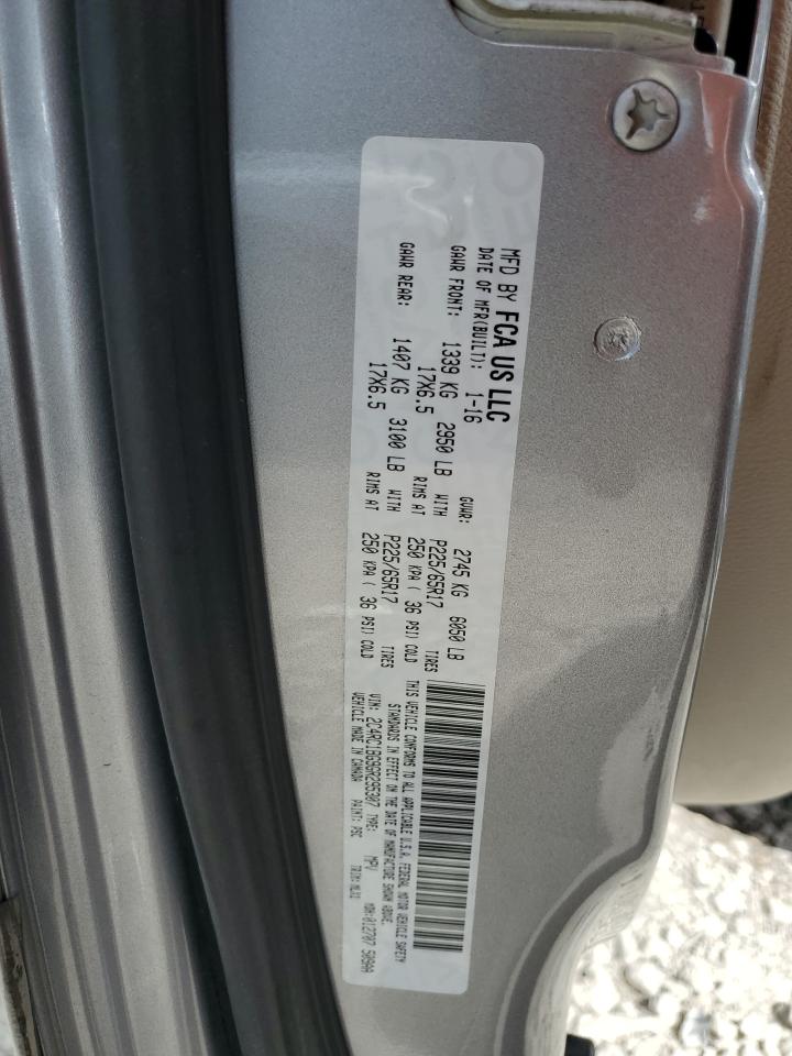 2016 Chrysler Town & Country Touring VIN: 2C4RC1BG9GR295307 Lot: 82258835