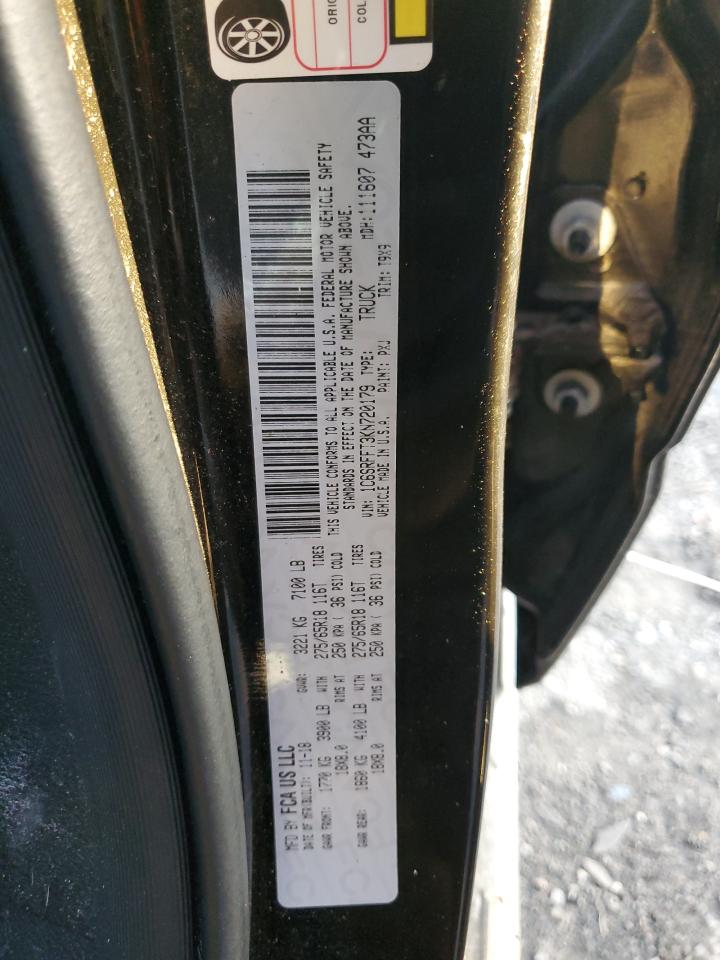 2019 Ram 1500 Big Horn/Lone Star VIN: 1C6SRFFT3KN720179 Lot: 86796225