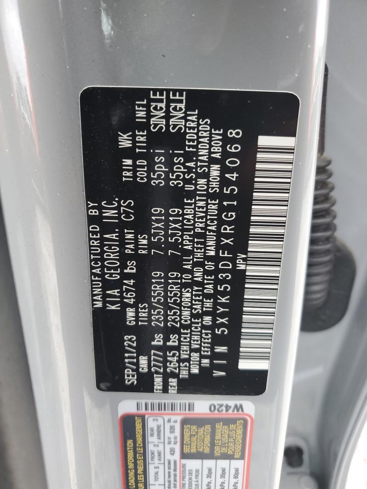 2024 Kia Sportage Sx Prestige VIN: 5XYK53DFXRG154068 Lot: 85257585