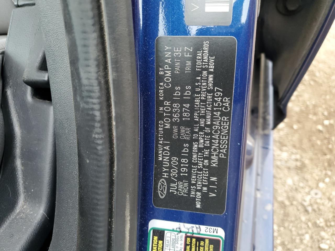 2010 Hyundai Accent Gls VIN: KMHCN4AC9AU415497 Lot: 84286245