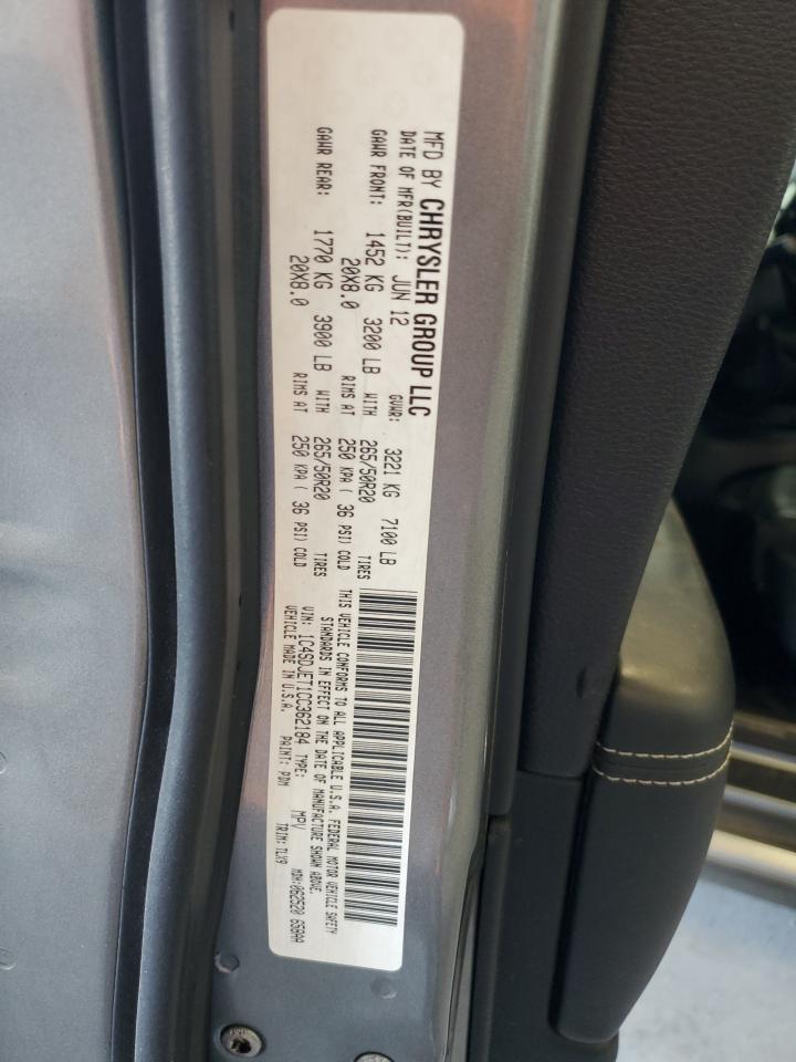 2012 Dodge Durango Citadel VIN: 1C4SDJET1CC362184 Lot: 87097755