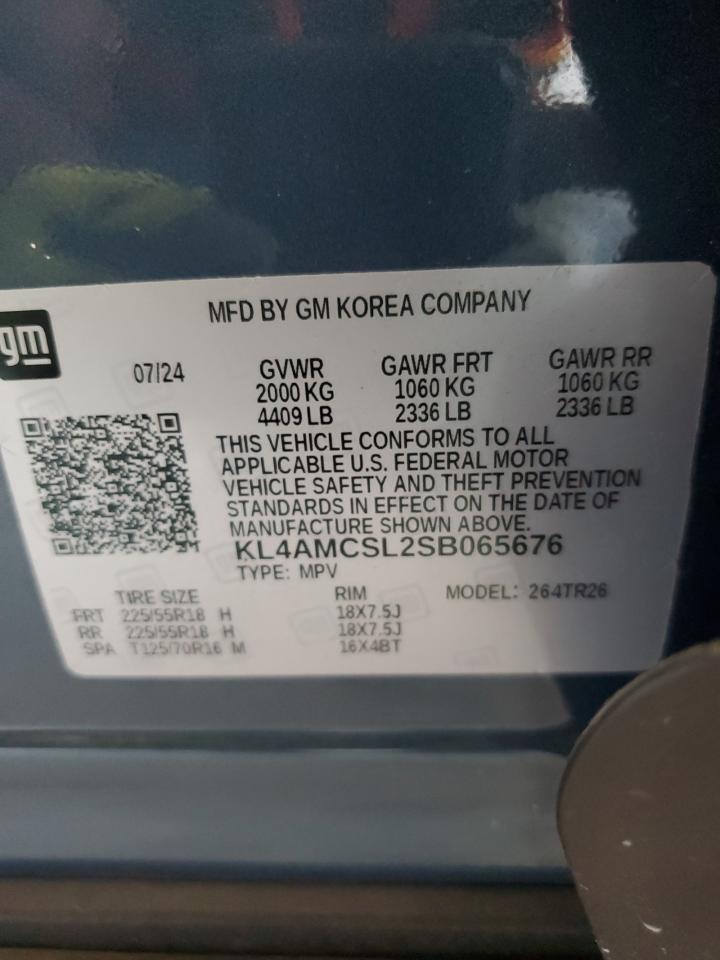2025 Buick Encore Gx Preferred VIN: KL4AMCSL2SB065676 Lot: 86067495