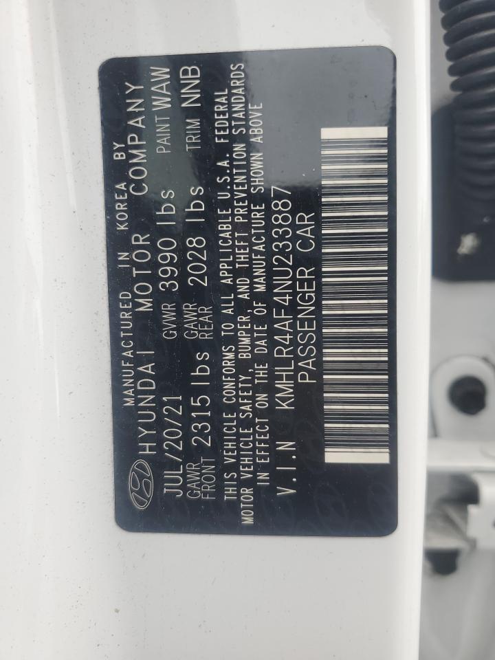 2022 Hyundai Elantra N Line VIN: KMHLR4AF4NU233887 Lot: 84970925