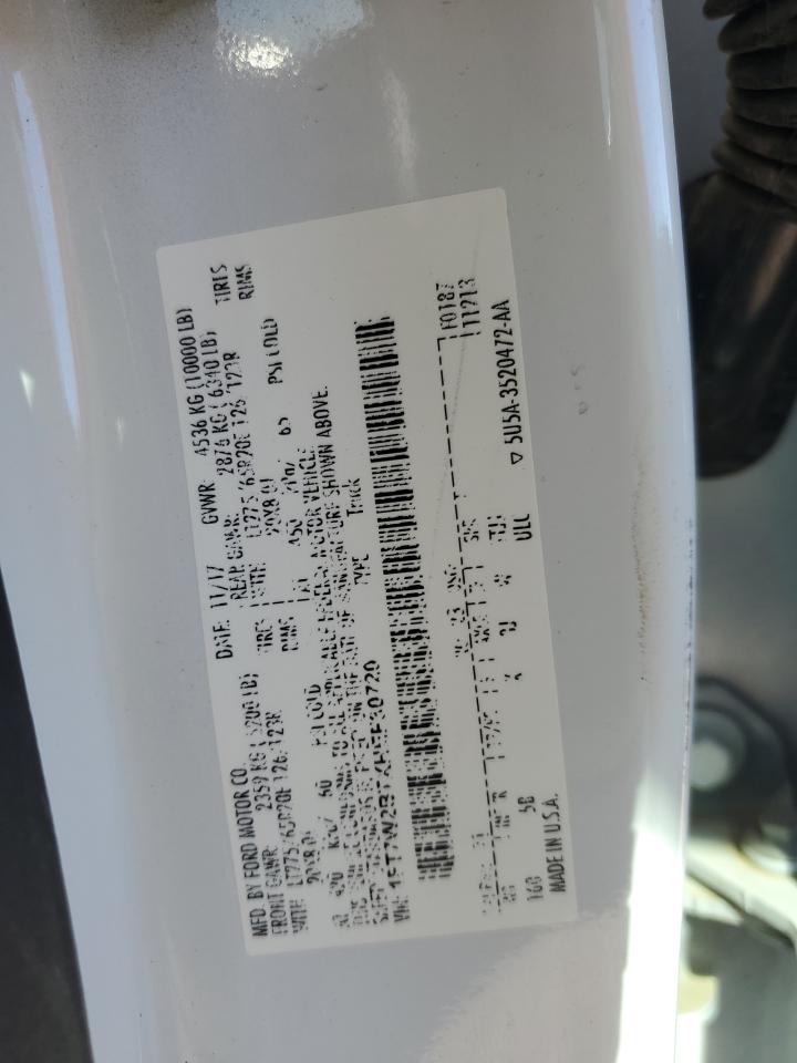 2017 Ford F250 Super Duty VIN: 1FT7W2BTXHEF30720 Lot: 82559685