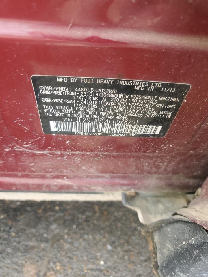 2014 Subaru Forester 2.5I Touring VIN: JF2SJAMC4EH528201 Lot: 85269645