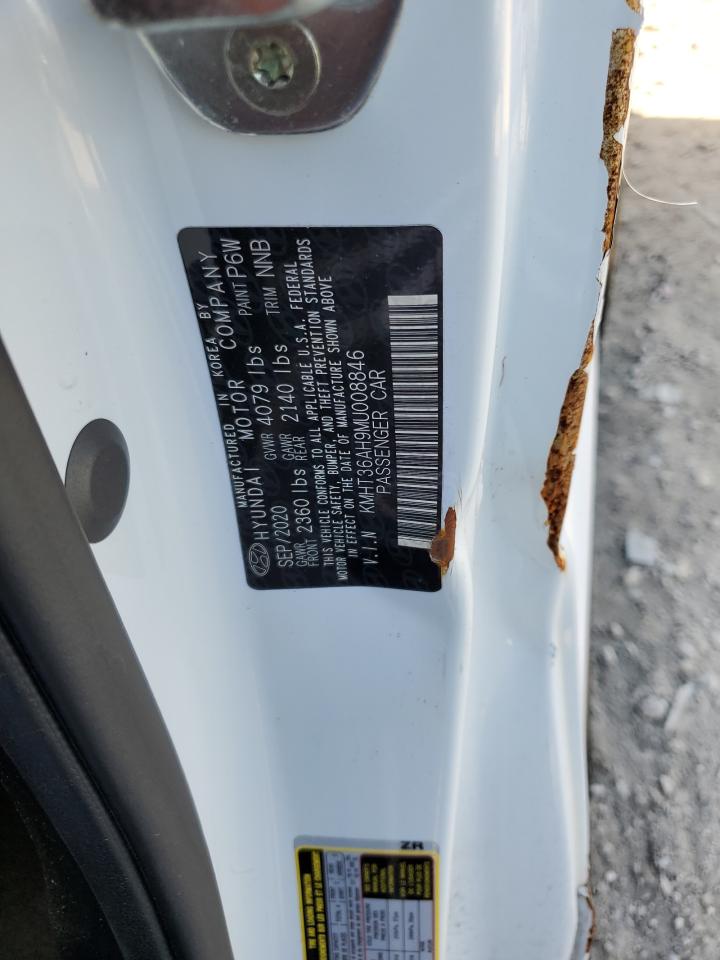 2021 Hyundai Veloster N VIN: KMHT36AH9MU008846 Lot: 84169495