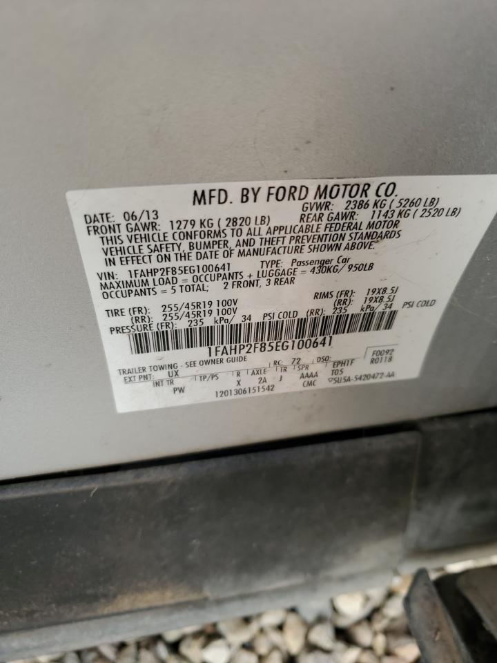 2014 Ford Taurus Limited VIN: 1FAHP2F85EG100641 Lot: 82733415