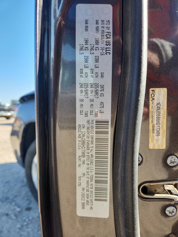 2017 Jeep Compass Sport VIN: 1C4NJDBB6HD173499 Lot: 82656425