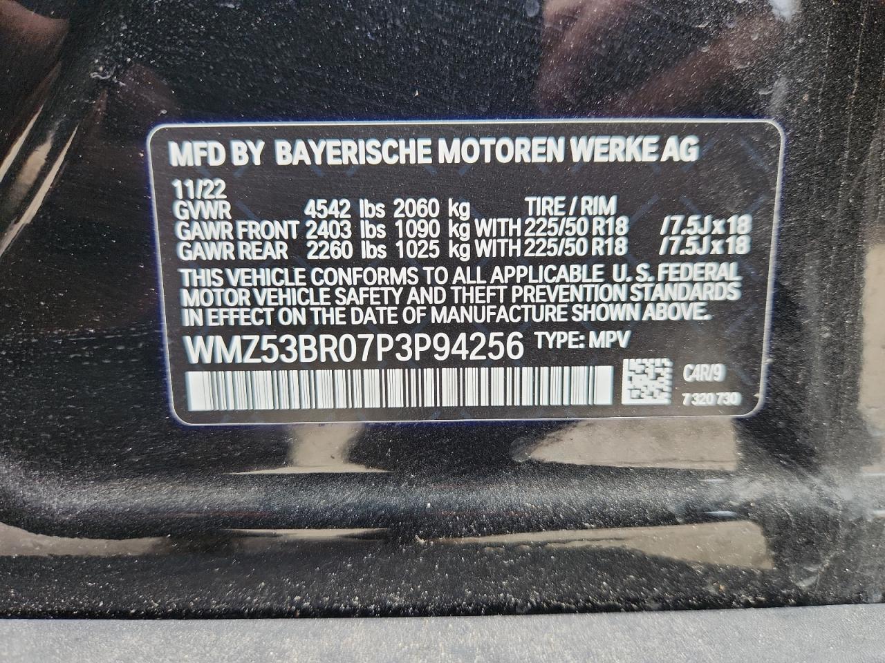 2023 Mini Cooper S Countryman VIN: WMZ53BR07P3P94256 Lot: 82723255