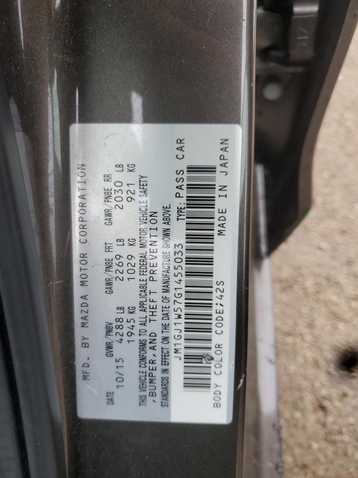 2016 Mazda 6 Grand Touring VIN: JM1GJ1W57G1455033 Lot: 84061855