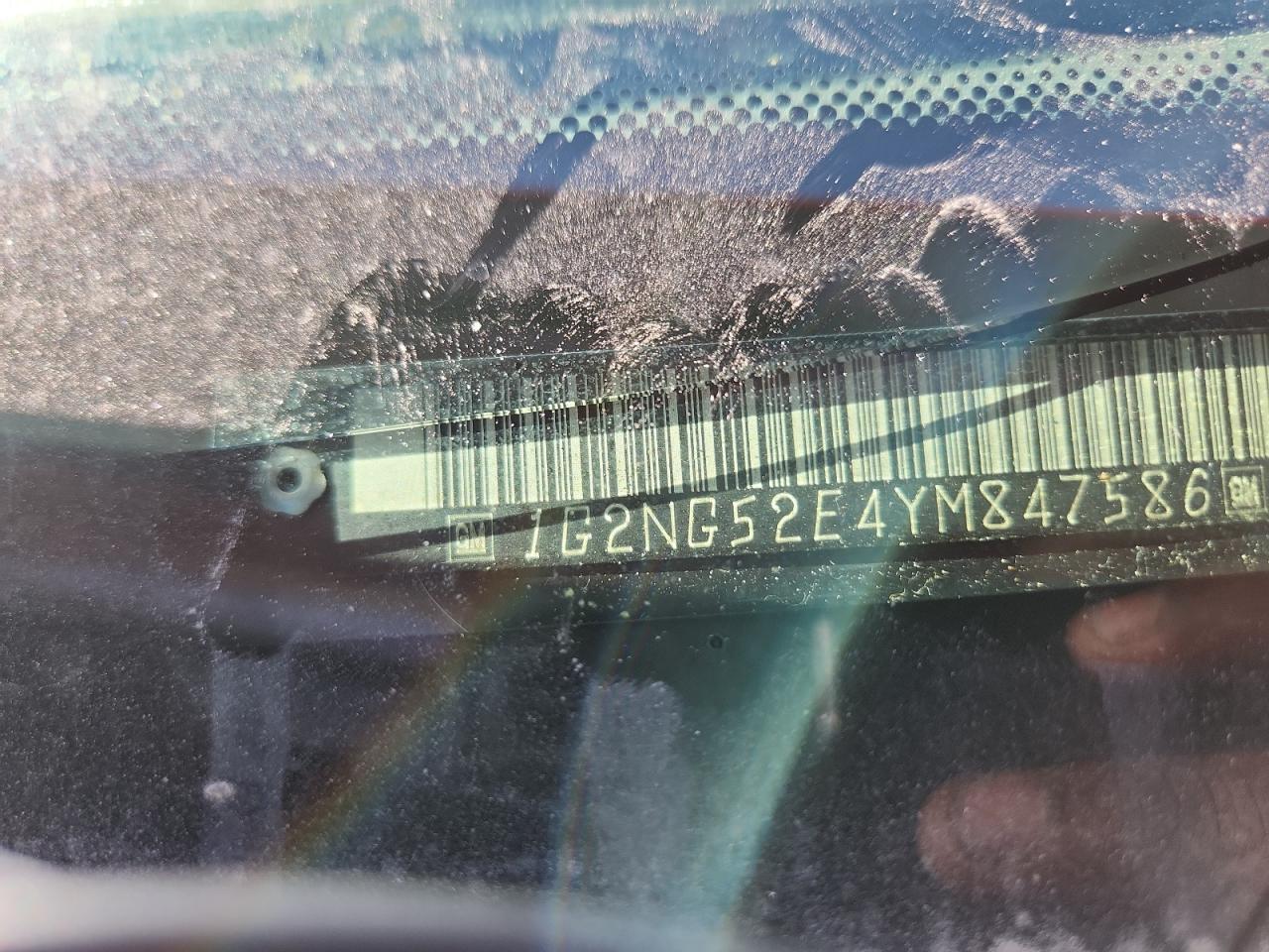 2000 Pontiac Grand Am Se2 VIN: 1G2NG52E4YM847586 Lot: 85124395