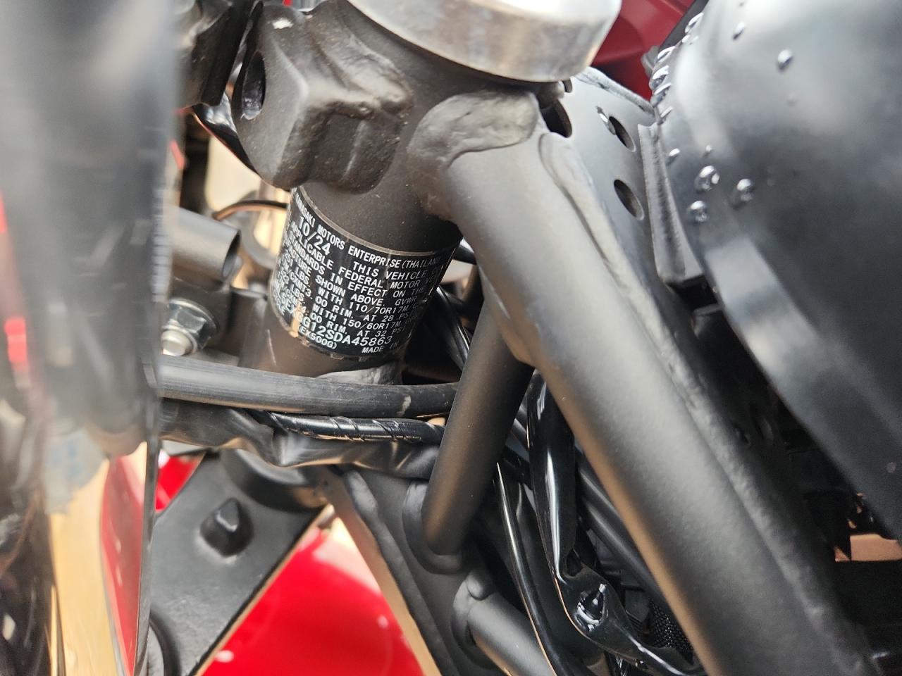 2025 Kawasaki Ex500 VIN: ML5EXGG12SDA45863 Lot: 90578305