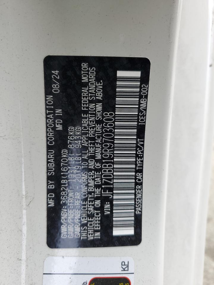 2024 Subaru Brz Premium VIN: JF1ZDBB19R9703608 Lot: 82219095