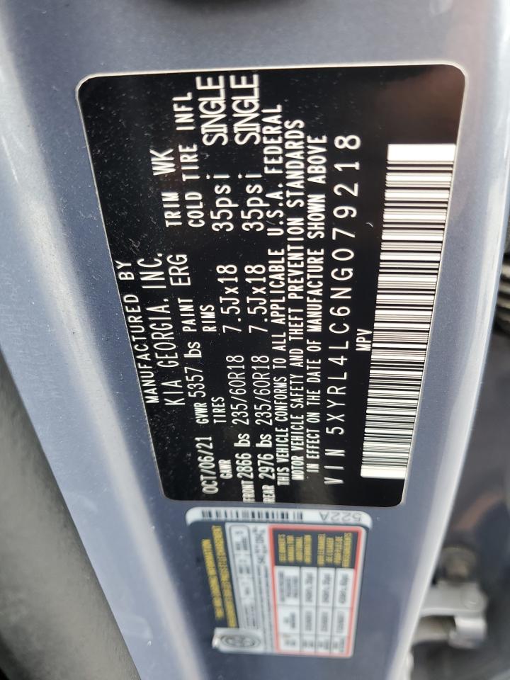 2022 Kia Sorento S VIN: 5XYRL4LC6NG079218 Lot: 86333295