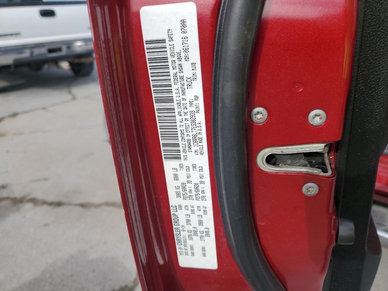 2014 Ram 1500 Slt VIN: 1C6RR6LT7ES382939 Lot: 84908615