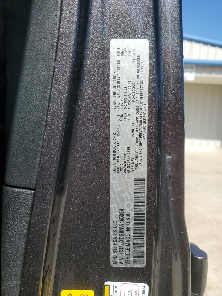 2022 Jeep Wrangler Unlimited Sport VIN: 1C4HJXDG0NW165034 Lot: 84521565