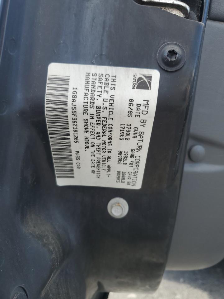 2006 Saturn Ion Level 2 VIN: 1G8AJ55F36Z101205 Lot: 85733135
