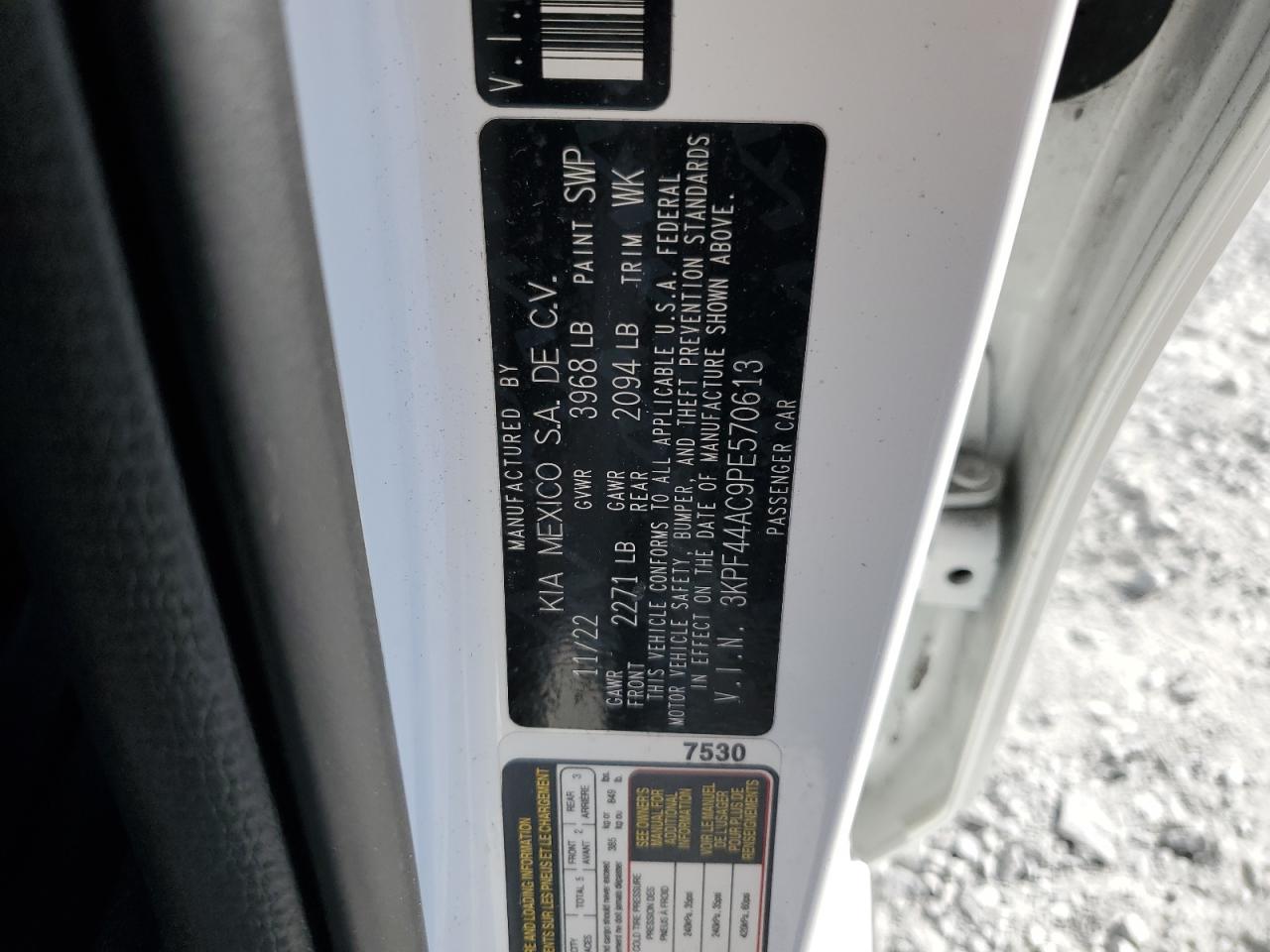 2023 Kia Forte Gt VIN: 3KPF44AC9PE570613 Lot: 86224905