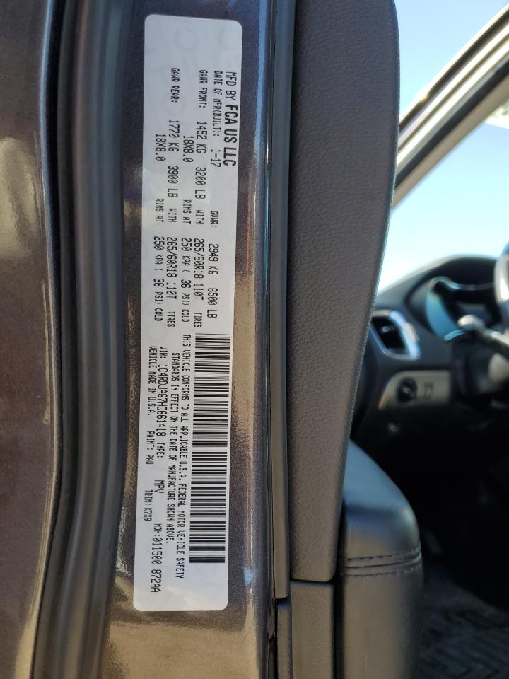 2017 Dodge Durango Sxt VIN: 1C4RDJAG7HC661418 Lot: 86839445