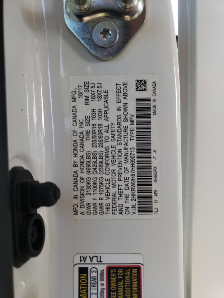 2017 Honda Cr-V Exl VIN: 2HKRW2H87HH690713 Lot: 82265285