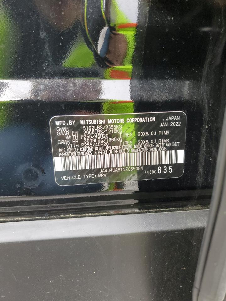 2022 Mitsubishi Outlander Se VIN: JA4J4UA81NZ065084 Lot: 90093305