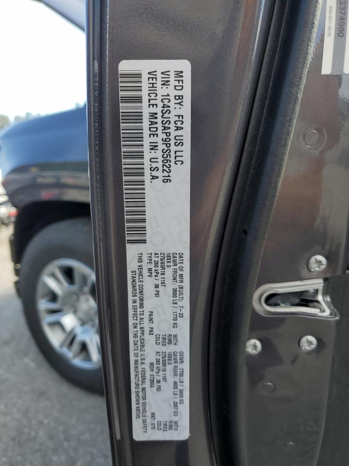 2023 Jeep Wagoneer L Series I VIN: 1C4SJSAP9PS562216 Lot: 85705755