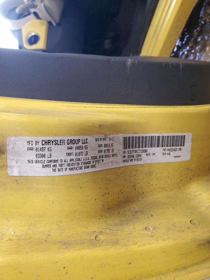 2012 Fiat 500 Pop VIN: 3C3CFFDR1CT120960 Lot: 85288905