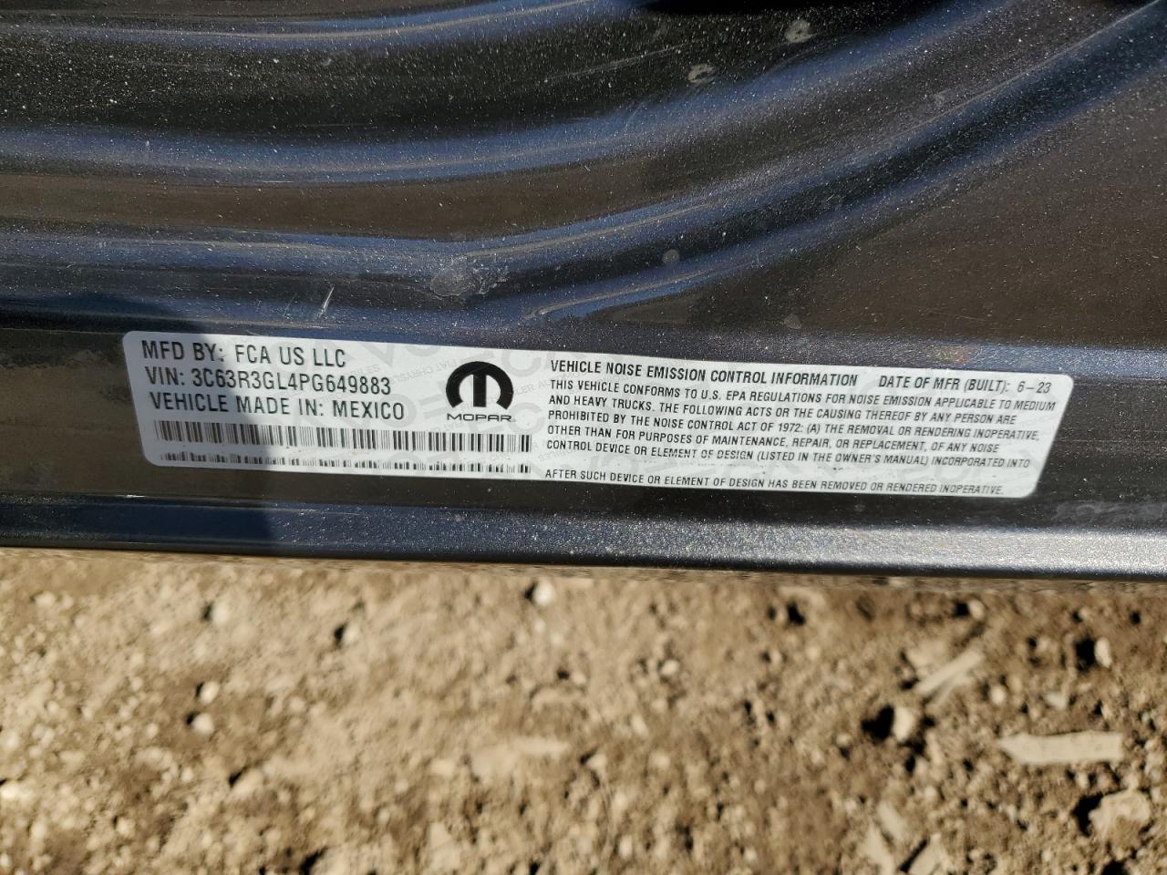 2023 Ram 3500 Tradesman VIN: 3C63R3GL4PG649883 Lot: 82329555