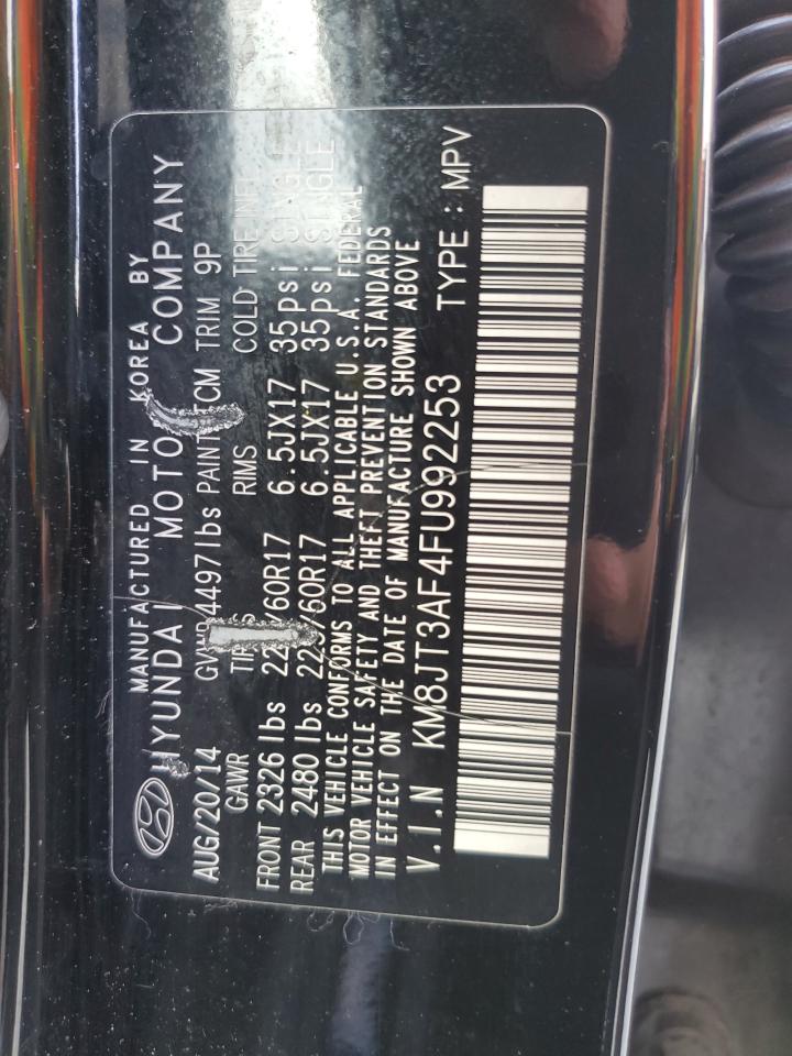 2015 Hyundai Tucson Gls VIN: KM8JT3AF4FU992253 Lot: 82292425