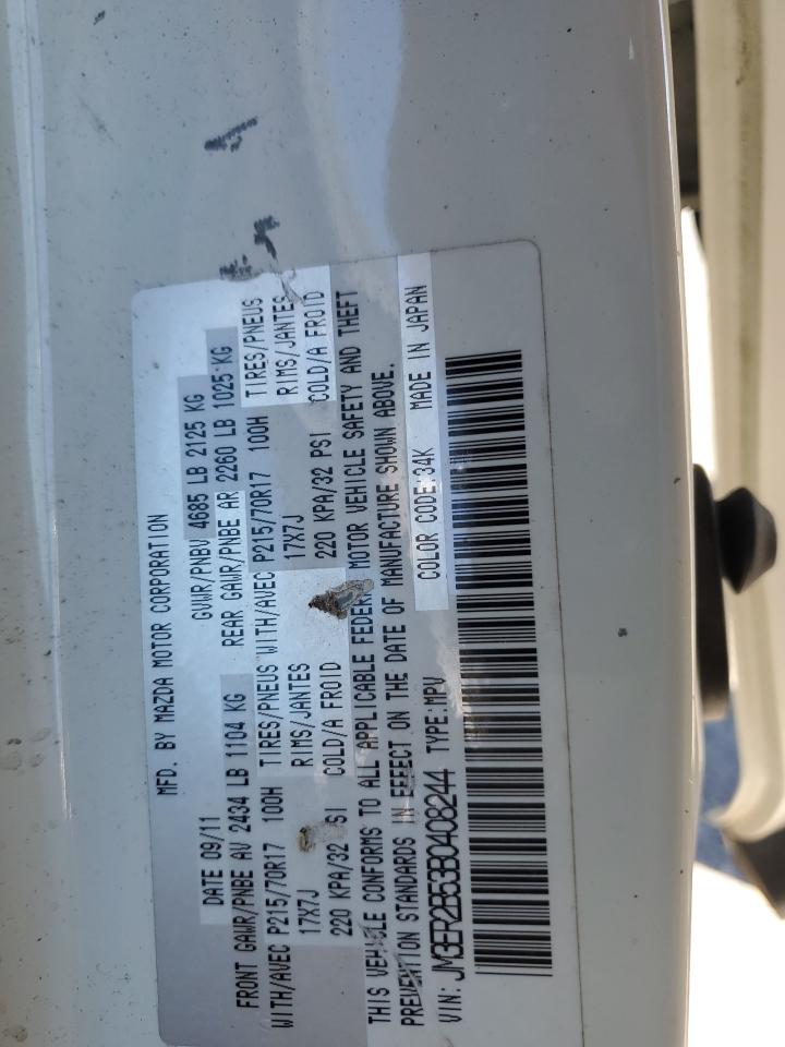 2011 Mazda Cx-7 VIN: JM3ER2B53B0408244 Lot: 91137025