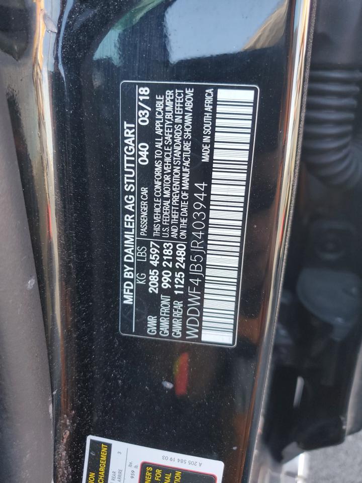 2018 Mercedes-Benz C 300 VIN: WDDWF4JB5JR403944 Lot: 82751425