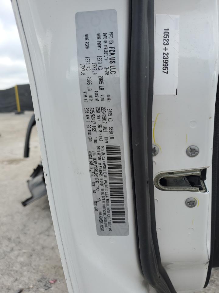 2020 Jeep Cherokee Latitude VIN: 1C4PJMCBXLD611747 Lot: 84985205