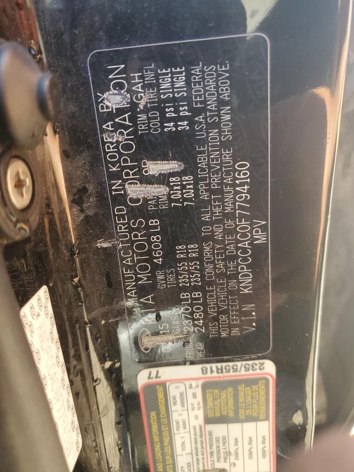 2015 Kia Sportage Ex VIN: KNDPCCAC0F7794160 Lot: 81867025