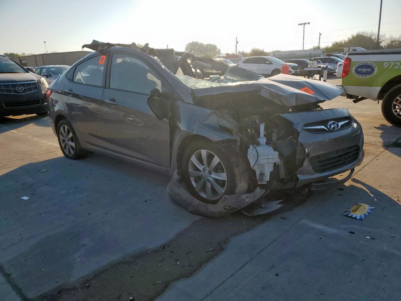 2014 Hyundai Accent Gls VIN: KMHCU4AE3EU771762 Lot: 85915625