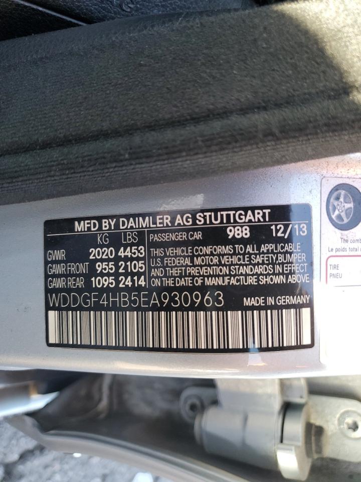 2014 Mercedes-Benz C 250 VIN: WDDGF4HB5EA930963 Lot: 90347825